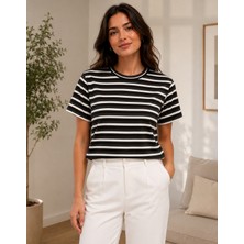 Cns Woman Mass Çizgili T-Shirt