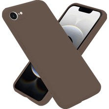 Gees Global Mey Ithalat®  iPhone 16E Kılıf First Silikon - Kahverengi