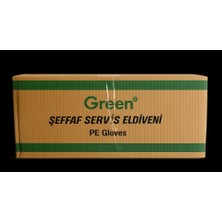 Green Şeffaf Naylon Hijyen Eldiven L 100'LÜ x 100PAKET (Koli)