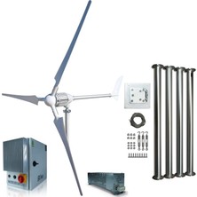 Istabreeze SET I‑2000W 24V/48V Rüzgar Türbini + Wind pro Şarj Kontrol + Direk Seti
