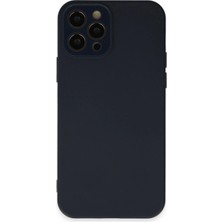 Gees Global Mey Ithalat®  iPhone 12 Pro Max Kılıf Lansman Glass Kapak - Lacivert