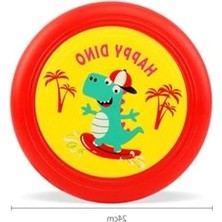 Aesco 24 cm Uçan Disk Oyuncak, 2 Adet Frizbi Fırlatma Oyuncağı Seti
