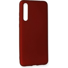 Gees Global Mey Ithalat®  Huawei P20 Pro Kılıf First Silikon - Bordo
