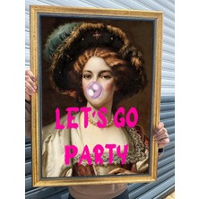Musnig Dekoratif Sanatsal Çerçeveli Tablo Letsgoparty