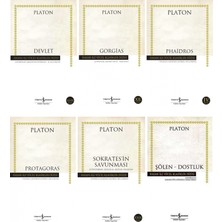 İş Bankası Kültür Yayınları Platon 6 Kitap Set: Ciltsiz, 1000 Sayfa, Devlet, Gorgias, Phaidros, Sokrates'in Savunması