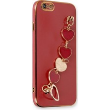 Gees Global Mey Ithalat®  iPhone 6 Kılıf Esila Silikon - Kırmızı