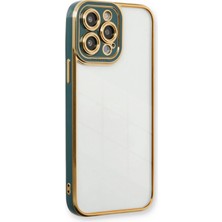 Gees Global Mey Ithalat®  iPhone 14 Pro Kılıf Liva Lens Silikon - Yeşil