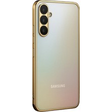 Gees Global Mey Ithalat®  Samsung Galaxy A34 5g Kılıf  Lensli Silikon - Gold