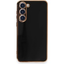 Gees Global Mey Ithalat®  Samsung Galaxy S23 Plus Kılıf Volet Silikon - Siyah