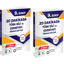 Dakika Yayınları 9. Sınıf 20 Dakikada Türk Dili ve Edebiyatı Öğrenci Defteri