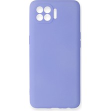 Gees Global Mey Ithalat®   Reno 4 Lite Kılıf First Silikon - Lila