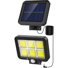 Aesco Güneş Enerjili 120 Cob LED Aydınlatma, Enerji Tasarruflu ve Uzun Süreli Kullanım