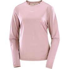 Salomon Shakeout Core Ls Kadın Koşu Tişörtü LC3039600 Pembe