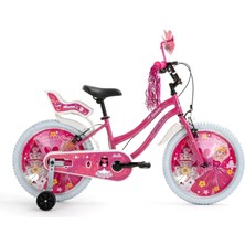 Bisan Queen Kız Çocuk Bisikleti 30CM V 20 Jant Metalik Pembe Pembe