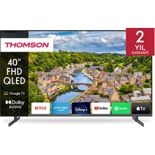 Thomson 40FQG3S15K 40" 102 Ekran Fhd Uydu Alıcılı Google Smart QLED Tv