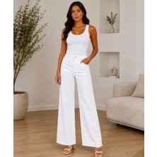 Cns Woman Karol Beyaz Push-Up Pantolon