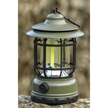 Ciyu Ticaret Nostaljik Fener Işığı Ayarlanabilir Şarjlı Ledli Kamp Feneri Işıldak Aydınlatıcı Lamba Kamp Outdoor
