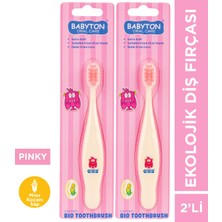 Babyton Ekolojik Diş Fırçası 2'li Set Pinky