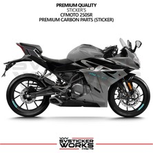 Sv Sticker Works Cfmoto 250SR Sticker Karbon Folyo Kaplama  Kuyruk Bölümü Bölümü