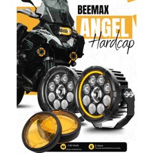 C9 E-Mark- Tip Onaylı Beemax White Angel Hardcap 140 Watt Profesyonel Motosiklet LED Sis Far Takımı Bmw 1200-1250-1300GS