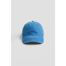 Abluka Online Unisex Basic Yıkamalı Beyzbol Şapka Mavi