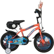 Bisan Bobo Çocuk Bisikleti 26CM 16 Jant Neon Turuncu Mavi