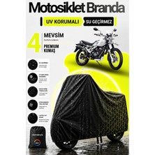 Motobros Motosiklet Brandası Motor Brandası Hero X-Pulse Uyumlu Blackshield Siyah Su Geçirmez Uv Korumalı Motor Örtüsü