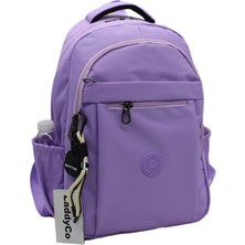 LaddyCo Modern Günlük Okul Sırt Çantası Suya Dayanıklı Unisex Okul Çantası 2300 Lila