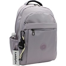 LaddyCo Modern Günlük Okul Sırt Çantası Suya Dayanıklı Unisex Okul Çantası 2300 Lavanta