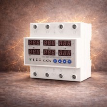 Cata CT-9199 Akıllı Dijital Trifaze Voltaj ve Akım Koruyucu Röle - 63 Amper (Üç Faz Bağımsız Izleme