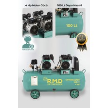 RMD Endüstriyel Ekipmanlar 100 Lt Yüksek Emişli Yağsız Teknoloji Hava Kompresörü - I MP1500X2/100