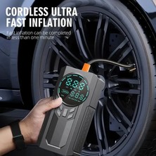 Trend Kapında 4’ü 1 Arada Lastik Şişirici – Akü Takviyesi – Powerbank – LED Işık