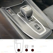 Ael-Tech Nissan Qashqai Uyumlu Orta Konsol Piano Black Tpu Koruyucu 3lü Set 2025-2026