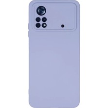 Trend Kapında Xiaomi Poco X4 Pro 5g Kılıf Nano Içi Kadife Silikon - Lila