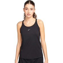 Nike One Classic Dri Fit Womens Tank Reflektörlü Kadın Antreman Atleti Siyah