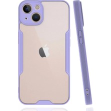 Trend Kapında Apple iPhone 14 Plus Kılıf Platin Silikon - Lila