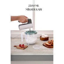Trend Kapında 2200 ml Mikser Kabı Yeşil & Ölçü Kabı & Saklama KABI-DNY0027