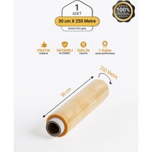 Allam Ambalaj 1 Adet 30CM x 250MT Gıda Streç Film Yemekçiler Çiğ Köfteciler ve Şarküteriler Için 1.kalite