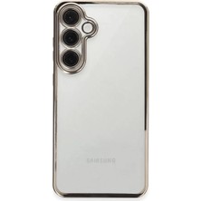 Trend Kapında Samsung Galaxy S24 Fe Kılıf Razer Lensli Silikon - Titanyum Gri