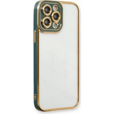 Trend Kapında Apple iPhone 14 Pro Kılıf Liva Lens Silikon - Yeşil
