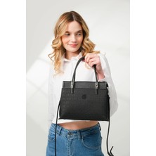 Just Polo 5 Bölmeli Şık El & Omuz Çantası Shoulder Bag Ebat : 22 x 25 cm