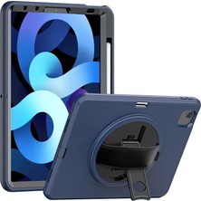 Trend Kapında Apple iPad 2022 10.9 (10.nesil) Kılıf Hand Strap Tablet Kılıfı - Lacivert