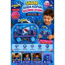 Suda Halka Köpük Geçirme Oyunu Kaplumba Nostaljik Su Oyunu 2586BL-K12MAVISHARK