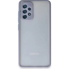 Trend Kapında Samsung Galaxy A72 Kılıf Montreal Silikon Kapak - Gri