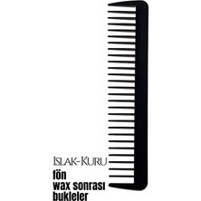 Trend Kapında Bukleli Saç Fön Wax Sonrası Tarak Karbon Nano Absolute Professional 720623