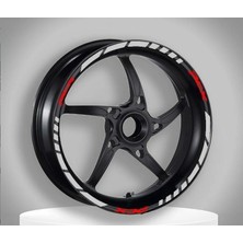 Motosev Reflektör Beyaz I Honda Pcx Uyumlu 1 Set Jant Şeridi