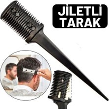 Trend Kapında Jiletli Kırık Saç Sakal Düzletme Inceltme Tarağı