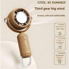 Bşr Tech Şarjlı Çocuk Yetişkin El Fanı  Taşınabilir Mini Vantilatör 3 Kademeli Mini Fan