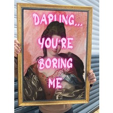 Musnig Dekoratif Sanatsal Çerçeveli Tablo Boring