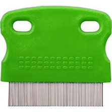 Trend Kapında Profesyonel Metal Dişli Bit ve Pire Temizleme Tarağı - Yeşil